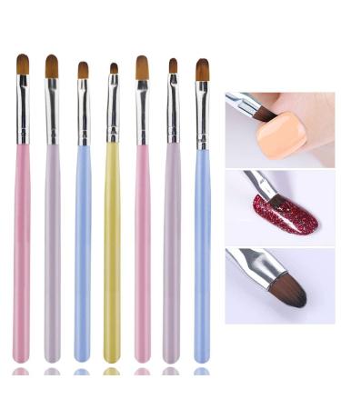 7-Piece Nail Brush Set | Gel & UV Gel Brushes for Acrylic Nail Art | Perfect for Stunning Designs - Buy Online on SooperMarket.com