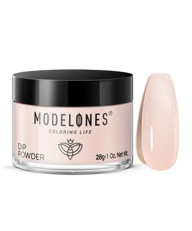 Modelones Dip Powder Translucent Sheer Nude Color  Nail Dipping Powder French Nail Art Powder Pro Collection System for Starter Manicure Salon DIY at Home  Odor-Free  Long-Lasting  No Needed Nail Lamp Cured  1 Oz