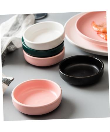 MAGICLULU 8 Pcs Sauce Dish Vinegar Dish Sauce Serving Sauce Bowls Relish Plate Small Ceramic Bowl Soy Sauce Dish Ingredient Bowls for Prep Sauce Seasoning Dish Fruit Seasoning re-usable 9X9X2.5CMx4pcs Blackx4pcs - Buy Online on SooperMarket.com