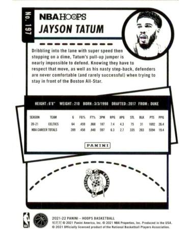 2021-2022 Boston Celtics Hoops Team Set w/ Jaylen Brown & Jayson Tatum - Factory Sealed - Buy Online on SooperMarket.com