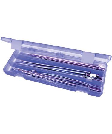 ArtBin 6932AB Hook & Needle Nook Knitting & Crochet Organizer 1 Plastic Storage Case Translucent Periwinkle