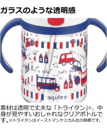 Richell Aqulea Outing Straw Mug 320ml Navy - Eco-Friendly and Portable Drinkware - Buy Online on SooperMarket.com
