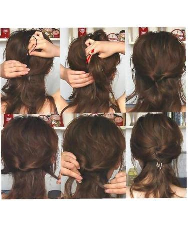 2pcs Hair Braid Accessories tail Styling Maker Clip French Braid Tool Magic Topsy Tail Loop Hair KitWomen Girls(black) Attractive Design - Buy Online on SooperMarket.com