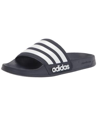 adidas Men's Adilette Shower Slide Sandal 10 Legend Ink/White/Legend Ink