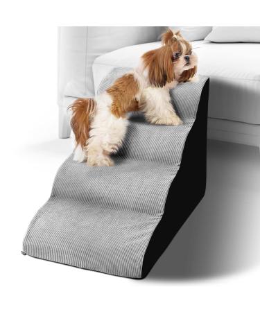 YeeSite 3 Tiers High Density Foam Dog Stairs for Dogs and Cats, Extra Wide Deep Dog Ladder Up to 50 lbs 4 step