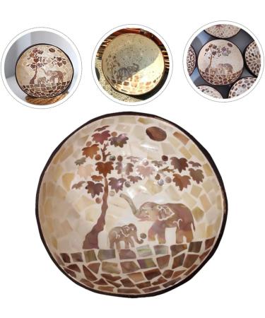 HOMSFOU 3 Pcs Coconut Shell Dishes Dessert Bowls Ice Cream Bowls Food Bowl Snack Bowls Nuts Bowl Cereal Bowl Sundae Cups Desktop Decor Shell Bowl Wooden Salad Bowl Coconut Bowl Spoon Candy 15X7CMx3pcs As Shownx3pcs - Buy Online on SooperMarket.com