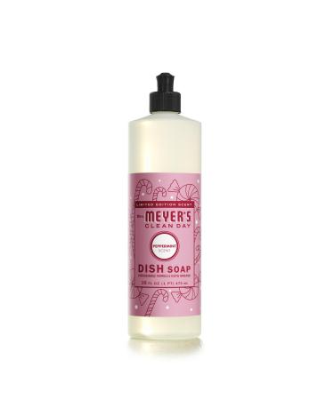 MRS. MEYER'S CLEAN DAY Liquid Dish Soap Biodegradable Formula Limited Edition Peppermint 16 fl. oz