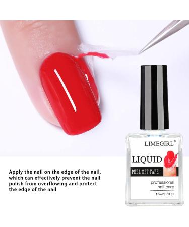 15ml Peel off Nail Polish for Nails 3PCS Latex Nail Polish Barrier Easy Peel Polish Barrier Anti-overflow Glue Nail Art Manicure Edge Protection - Buy Online on SooperMarket.com
