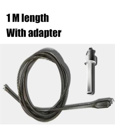 1M Pipe Dredging Tool - Spring Pipe Unblocker for Bathroom & Kitchen Drain Cleaning | Clogged Sewer Remover - Buy Online on SooperMarket.com