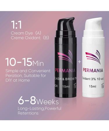 PERMANIA 4-IN-1 Lash Lift & Black Color Kit - Voluminous Eyelash & Brow Lift Set for 8 Weeks - Includes 50PCS Tool Set - Buy Online on SooperMarket.com