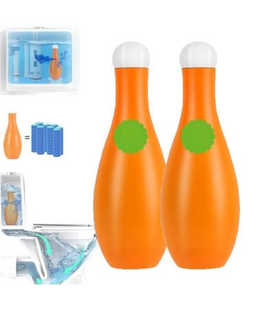 Bowling Blue Bubble Toilet Bowl Cleaner Bowling Toilet Cleaner Automatic Long-Lasting Toilet Bowl Cleaner in Bottle Toilet Cleaner for Cistern (Color : 2pc)