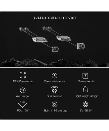 Walksnail Avatar HD Digital FPV System VTX (Nano) Kit - Silver - Buy Online on SooperMarket.com