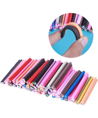 Healeved 50pcs Nail Art Stickers DIY Nail Art Fingertip Nail Rings Sticks Scrapbooks Nailart Manicure Nails Stickers Customizable Spray Talcum Scrapbook Book Decorate 3D Polymer Clay medium As Shown - Buy Online on SooperMarket.com