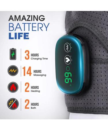 Shop Adjustable Heating Shoulder Strap Support - 3 Heat & Vibration Settings for Men & Women | International Shipping Available - Buy Online on SooperMarket.com