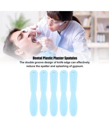 5pcs Dental Plastic Spatula Set - Impression Tool Mixing Knife & Plaster Spatula for Alginate Materials - Light Blue - Buy Online on SooperMarket.com