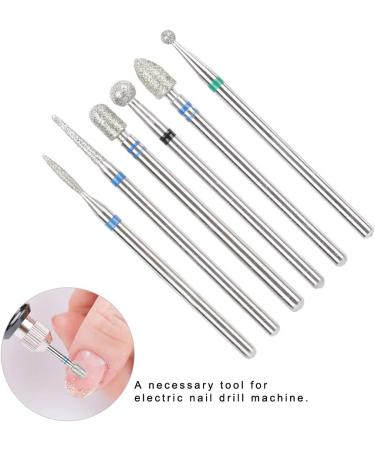 Nail Drill Bits Ceramic Nail Mill Bits Professional Remove Gel Acrylic Cuticle Diamond Tungsten Carbide Tools for Nail Beautify Polishing Clear Care Manicure Pedicure(JG#8) - Buy Online on SooperMarket.com