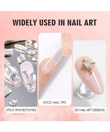 Canvalite Gel Nail Glue - Upgrade Long Lasting UV Nail Adhesive for Nail Extensions | Super Strong Pink Gel for DIY Nail Art - Buy Online on SooperMarket.com
