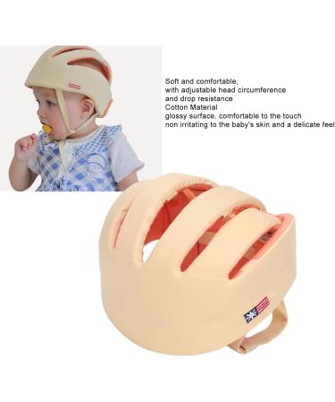 Buy Baby Safety Helmet - Adjustable Cotton Safety Hat for Walking & Crawling | Impact Resistance - Beige - Buy Online on SooperMarket.com