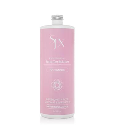 SunFX Spray Tanning Organic Solution For Competition with Beautiful Bronzed Look - Extra Dark Premium One Fits All - Showtime