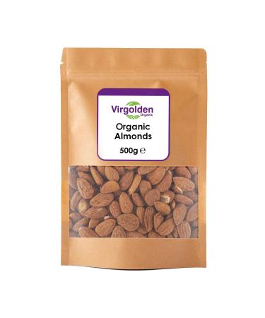Organic Raw Whole Almonds 500g by Virgolden Organic by Virgolden Organic