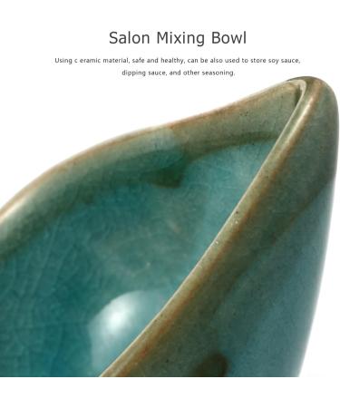 KALLORY Essential Oil Mixing Dish - Ceramic Spa Bowl for Facial Masks & Aroma Oils | Blue - Buy Online on SooperMarket.com