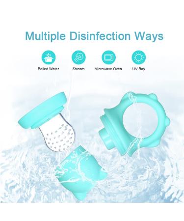 Xiaoxin Baby Food Feeder Pacifier Tooth Relief for Toddlers | S/M/L Silicone Tissue | 2-Pack for Easy International Shipping - Buy Online on SooperMarket.com