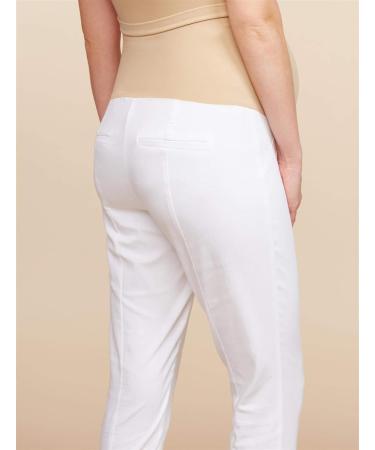 Motherhood Maternity Women's White Business Casual Pants - XS | Stylish and Comfortable Maternity Wear - Buy Online on SooperMarket.com