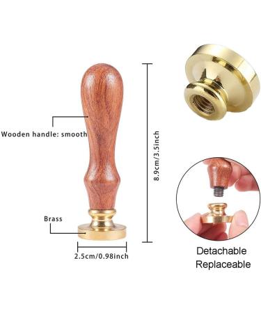 CRASPIRE S Wax Seal Stamp Initial Alphabet Letter S Sealing Wax Stamp Medieval Traditional Classic Retro 25mm Removable Brass Head with Wooden Handle for Wedding Invitations Cards Envelopes - Buy Online on SooperMarket.com