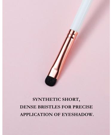 Small Smudge Brush - Professional Eyeshadow Brush for Smudging & Blending | Premium Synthetic Bristles - Ivory E832H - Buy Online on SooperMarket.com