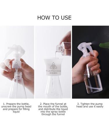 200ml Empty Plastic Spray Bottle - Adjustable Nozzle Reusable Travel Container for Makeup & Cosmetics - Portable 6.8 oz Sub-Bottle - Buy Online on SooperMarket.com