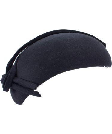 Lawliet Black Teardrop Women's Felt Fascinator Tam Beret Casque Cocktail Hat - Buy Online on SooperMarket.com