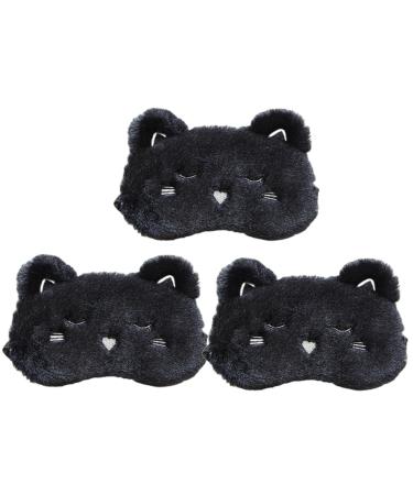 Eye Sleep Mask 3pcs Blindfold Travel Silk Cloth Sun Shade Bulk Cute Sleep Mask