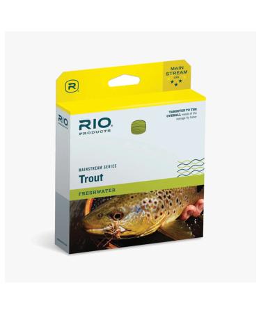 RIO Products Mainstream Trout Fly Line, Full Sinking Fly Line, Easy Casting 5 Weight Brown