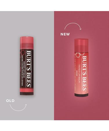 Burt's Bees Hydrating Lip Balm for Dry Chapped and Cracked Lips Mother's Day Gift & Tinted Lip Balm Rose Mother's Day Gift Gift for Mom 100% Natural - 1 Tube (Packaging may vary) Lip Balm + LIP_BALM HU-XI-178 - Buy Online on SooperMarket.com