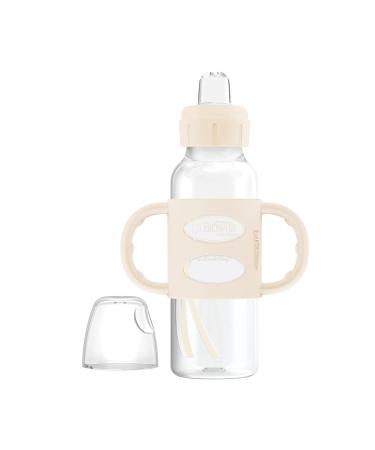 Dr. Brown s Milestones Narrow Sippy Bottle with 100% Silicone Handles Easy-Grip Bottle with Soft Sippy Spout 8oz/250mL BPA Free Light-Pink & Ecru 2 Pack 6m+ 2 Pack Light Pink & Ecru - Buy Online on SooperMarket.com