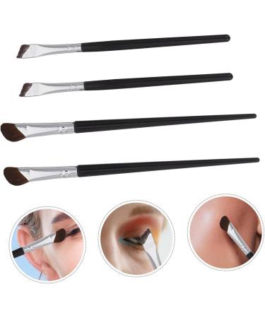FOYTOKI 4 Pcs Contour Brush Angled Makeup Brush Eye Makeup Eyeliner Applicator Tool Brow Horse Hair - Buy Online on SooperMarket.com
