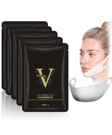 Pongnas Chin Line Shaping Mask Moisturizing Mask for V-Face Slimming Reducing Double Chin Face Lifting- 5pcs