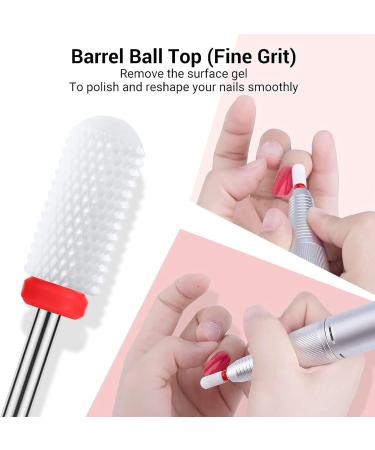 MELODYSUSIE Ceramic Nail Drill Bits Set - Professional 3/32 Safety Bits for Acrylic and Gel Nails - Cuticle Removal Tools - 4pcs - Buy Online on SooperMarket.com