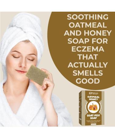 Cactus Honey & Oats Goat's Milk Soap Bar 4 oz - Natural Bar Soap for Skin Conditions & Sunburn - Calming Face Cleanser & Body Wash - Buy Online on SooperMarket.com