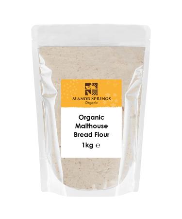 Organic Malthouse Bread Flour 1kg by Manor Springs Organic