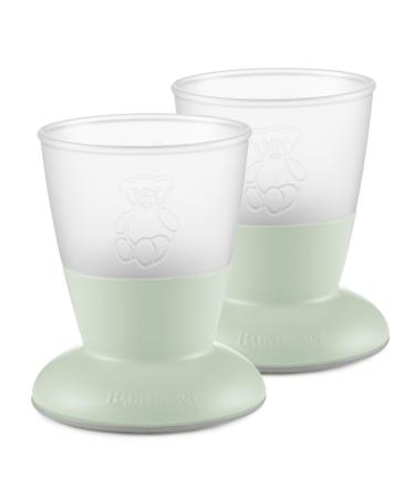 BabyBj rn Baby Cup 2-pack Powder green