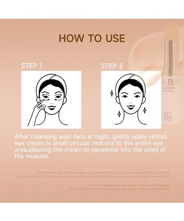 Retinol Eye Stick Retinol Eye Cream for Dark Circles and Puffy Eyes Anti Wrinkle Eye Cream Anti Aging Under Eye Cream for Women/Men Eye Balm Stick Smoothens Wrinkles Fade Fine Lines - Buy Online on SooperMarket.com
