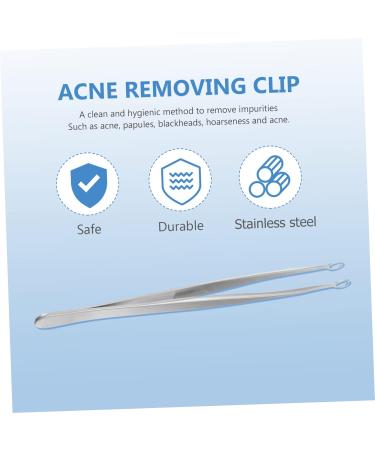 POPETPOP 1pc Clip Pimple Tweezers Blemish Remover Beauty Tweezers Eyebrow Tweezers Whitehead Extractor Comedone Extractor Tool Nasal Hair Clippers Stainless Steel Popper Hair Removal 12X1cm - Buy Online on SooperMarket.com