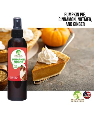 Bath & Brush Therapies Pumpkin Spice Pet Cologne 4.5 oz | Long-Lasting Odor Eliminator for Dogs | Cruelty-Free, Paraben-Free, Biodegradable, Non-Toxic | Made in USA - Buy Online on SooperMarket.com