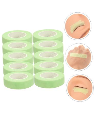 DRESSOOS 10 Rolls Lash Supplies Lash Tape Makeup Tape Green Duct Tape Lash Grafting Tape Lash Lift Tape Fabric Tape Makeup Supplies Lash Extension Tape Eye Shadow Major Non-woven Fabric 5.5x1.2cm Green 1 - Buy Online on SooperMarket.com