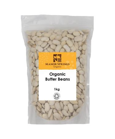Organic Butter Beans 1kg by Manor Springs Organic