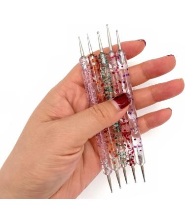 JZK 5pcs Gel Nail Dotting Pen Set - Double-Ended Nail Dotter for Nail Art Design & Painting - Buy Online on SooperMarket.com