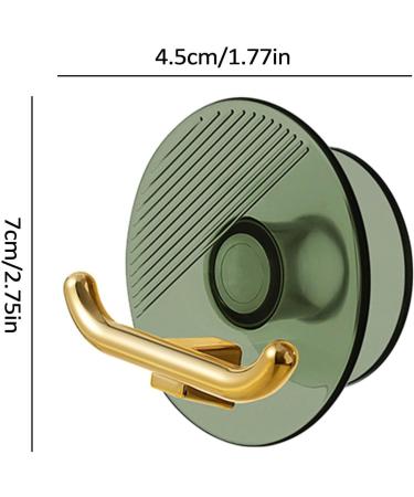 Veeteah Plug-in Cable Holder & Organizer - Toothbrush & Razor Hook Drill-Free Self-Adhesive Storage in Translucent Green - Buy Online on SooperMarket.com