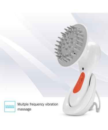 Scalp Massager for Hair Growth Electric Silicone Scalp Exfoliator Manual Shampoo Brush Head Massaging Brush Vibration Scrubber Stress Relieve - Buy Online on SooperMarket.com
