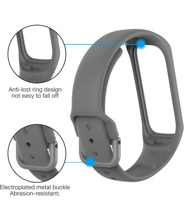 Tkasing Soft Silicone Replacement Bands for Samsung Galaxy Fit 2 - Pack of 3 Solid Color Bands for Men and Women - Buy Online on SooperMarket.com